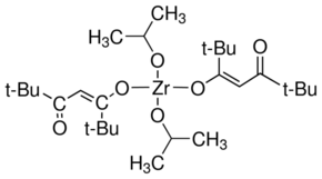 Zirconium(IV) diisopropoxide bis(2,2,6,6-tetramethyl-3,5-heptanedionate) Chemical Structure